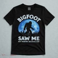 Bigfoot Saw Me But Nobody Believes Him Funny Sasquatch Retro T-Shirt thumb 5