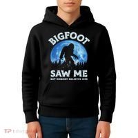 Bigfoot Saw Me But Nobody Believes Him Funny Sasquatch Retro Kids Hoodie thumb 4