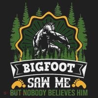 Bigfoot Saw Me But Nobody Believes Him Funny Sasquatch Women's Sweatshirt thumb 2