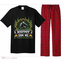 Bigfoot Saw Me But Nobody Believes Him Funny Sasquatch Pajama Set thumb 0