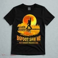 Bigfoot Saw Me But Nobody Believes Him Bigfoot Night Stroll T-Shirt thumb 5