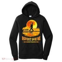 Bigfoot Saw Me But Nobody Believes Him Bigfoot Night Stroll Women's Hoodie thumb 0