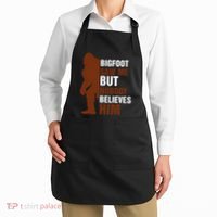 Bigfoot Saw Me But Nobody Believes Him Apron thumb 2