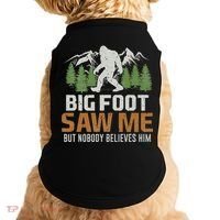 Bigfoot Saw Me But Nobody Believes Him Doggie Tank thumb 0