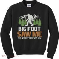 Bigfoot Saw Me But Nobody Believes Him Kids Sweatshirt thumb 0