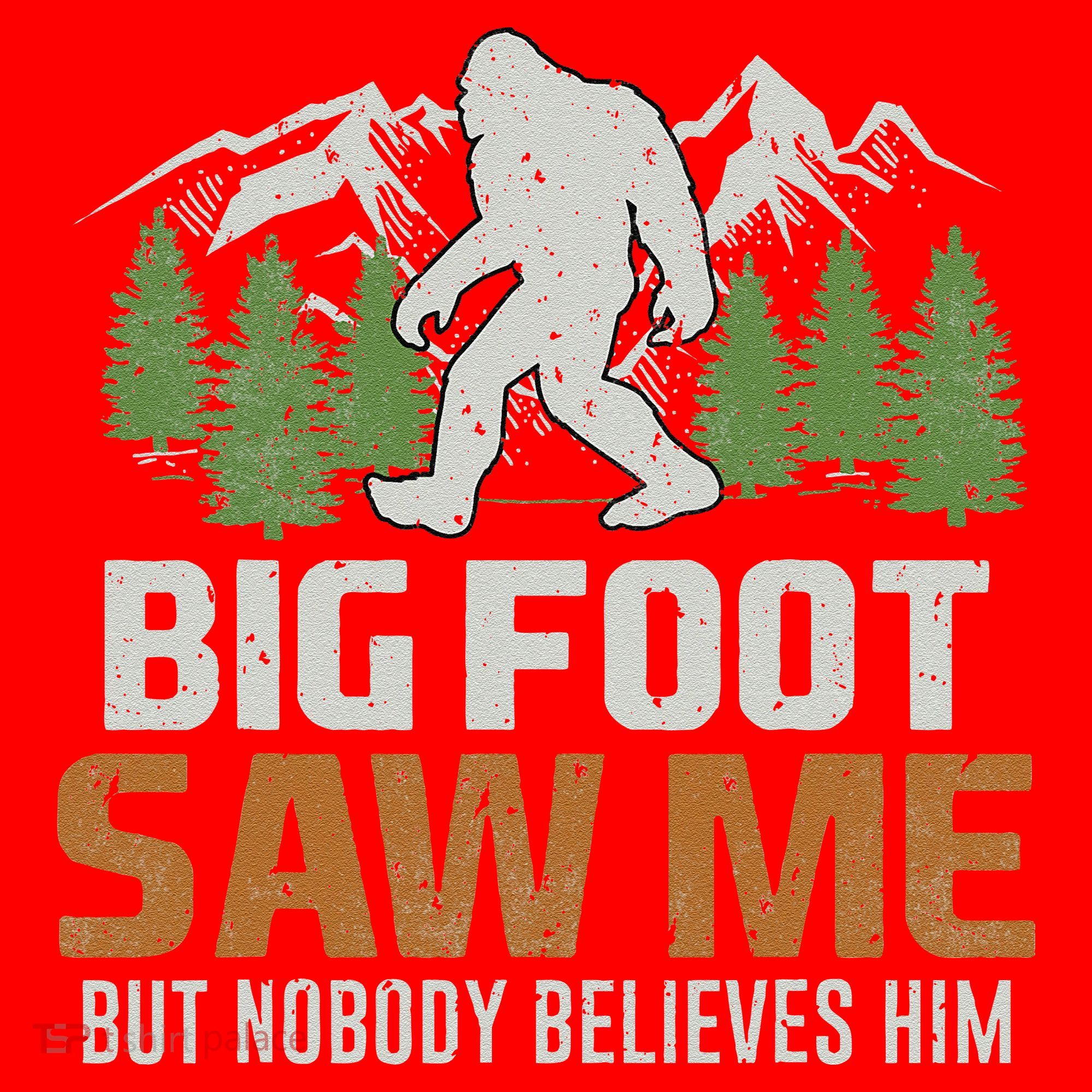 Bigfoot Saw Me But Nobody Believes Him Santa Hat