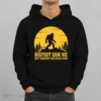 Bigfoot Saw Me But Nobody Believes Him Camping Hoodie thumb 0