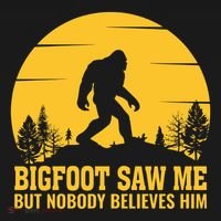 Bigfoot Saw Me But Nobody Believes Him Camping Hoodie thumb 2