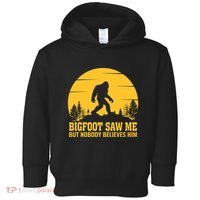 Bigfoot Saw Me But Nobody Believes Him Camping Toddler Hoodie thumb 0