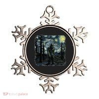 Bigfoot Starry Night Sasquatch Van Gogh Sky Painting Ornament thumb 0