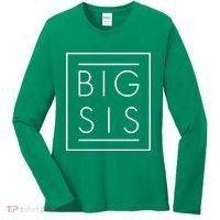 Big Sis New Baby Sibling Women's Long Sleeve Shirt thumb 0