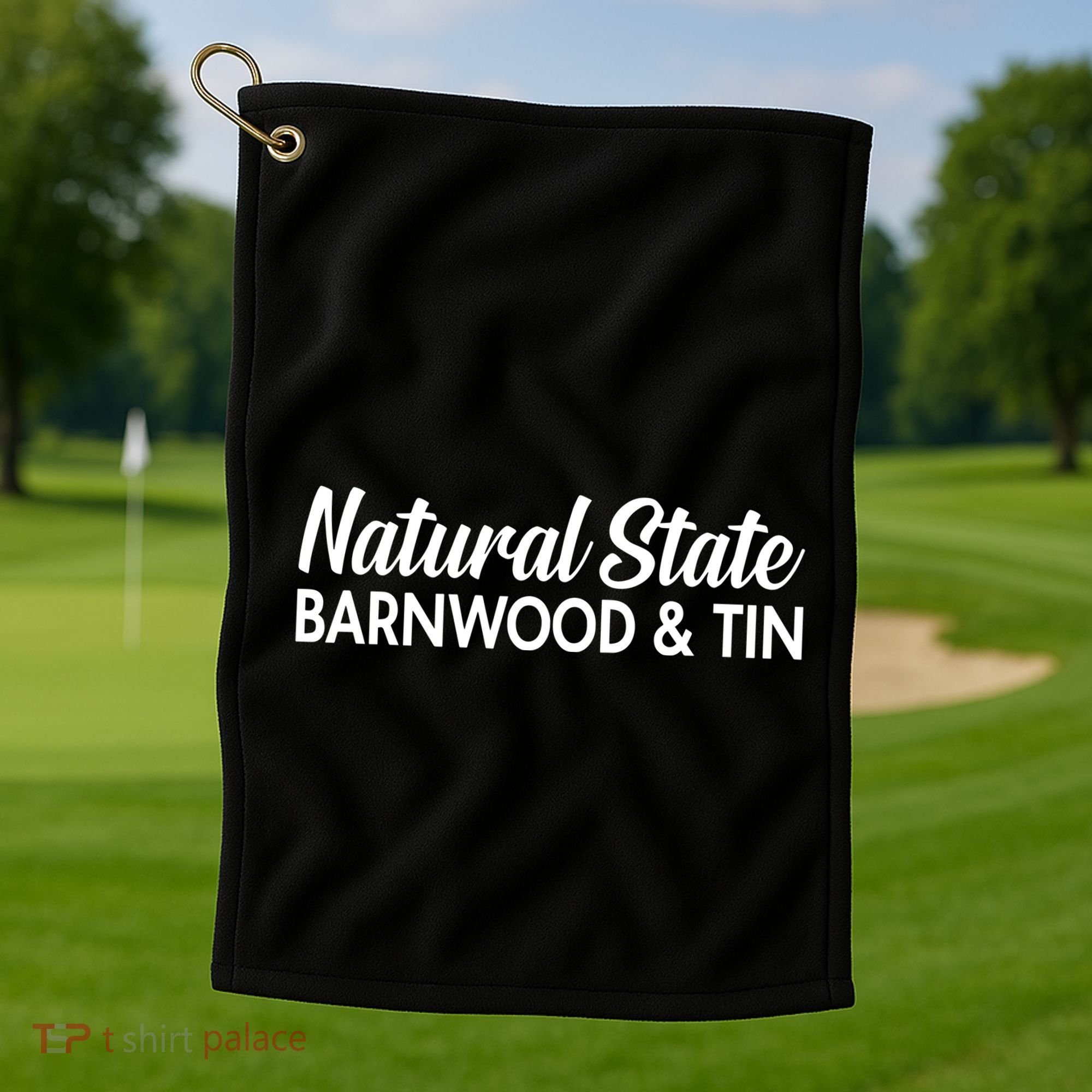 Ben Shapiro Natural State Barnwood & Tin Golf Towel