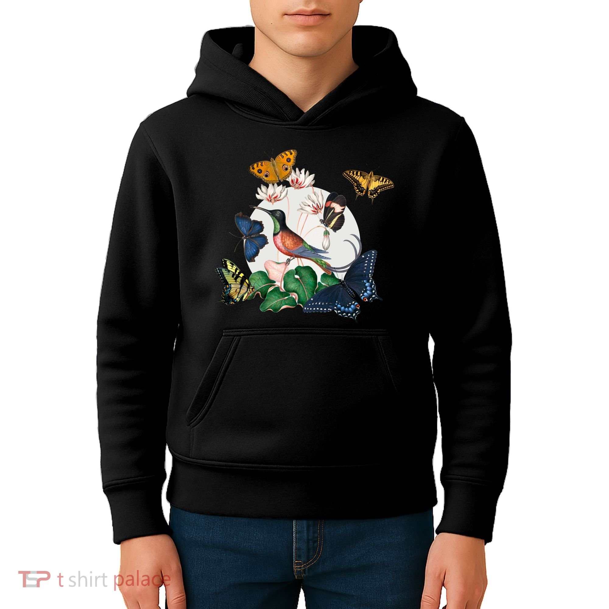 Butterfly Spring Nature Kids Hoodie