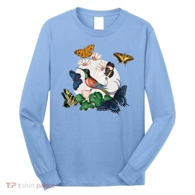 Butterfly Spring Nature Long Sleeve Shirt