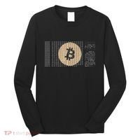 Bitcoin Satoshi Nakamoto Block Cryptocurrency Long Sleeve Shirt thumb 0