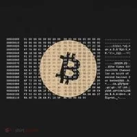 Bitcoin Satoshi Nakamoto Block Cryptocurrency Button thumb 1