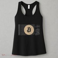 Bitcoin Satoshi Nakamoto Block Cryptocurrency Women's Tank Top thumb 3
