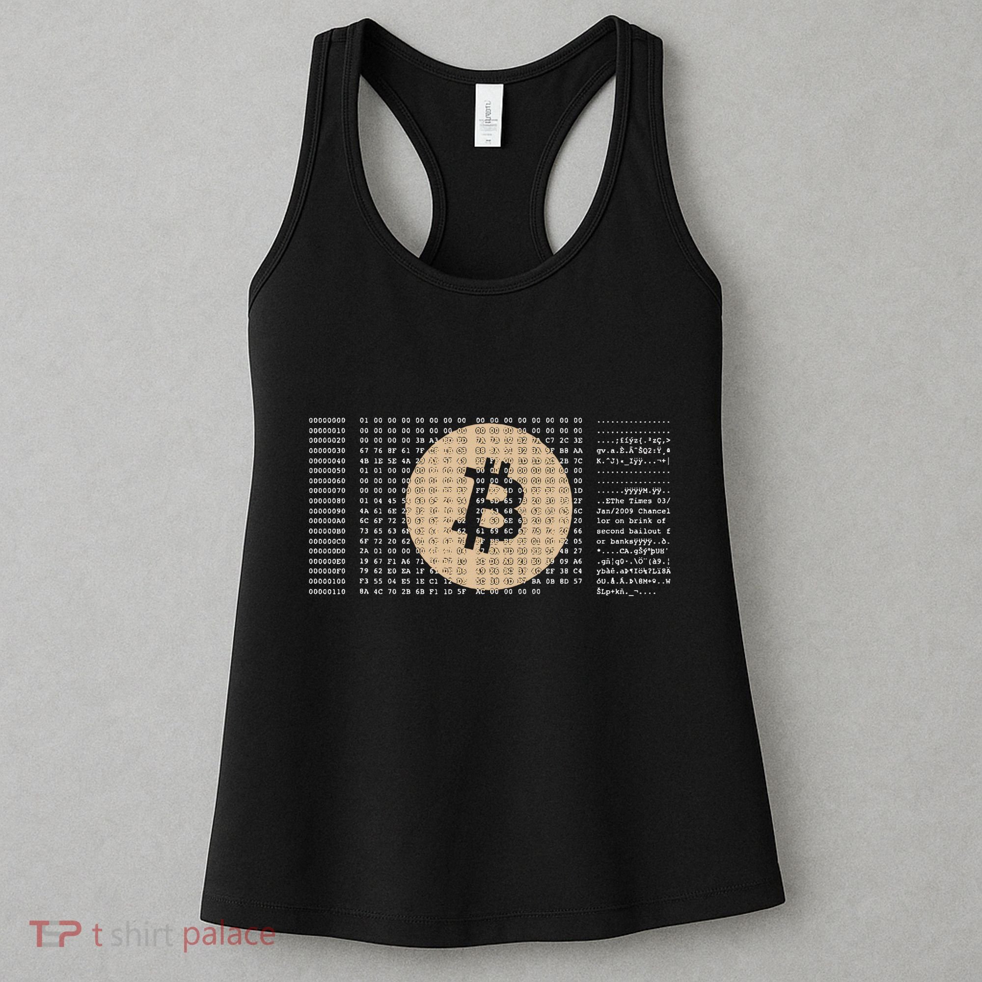 Bitcoin Satoshi Nakamoto Block Cryptocurrency Women's Tank Top