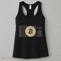 Bitcoin Satoshi Nakamoto Block Cryptocurrency Women's Tank Top thumb 3