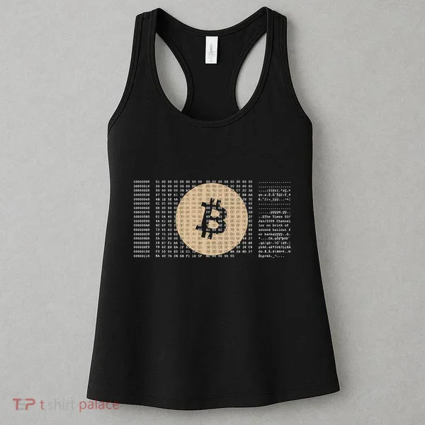 Bitcoin Satoshi Nakamoto Block Cryptocurrency Women's Tank Top