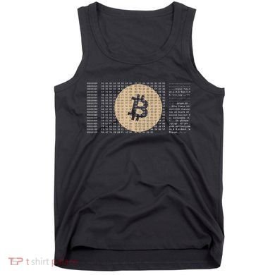 Bitcoin Satoshi Nakamoto Block Cryptocurrency Tank Top