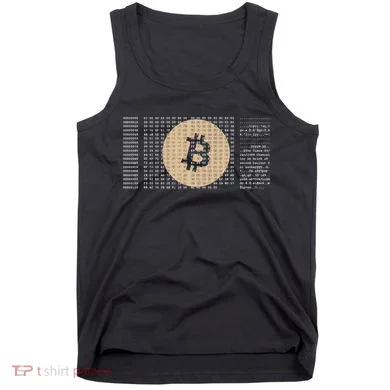 Bitcoin Satoshi Nakamoto Block Cryptocurrency Tank Top