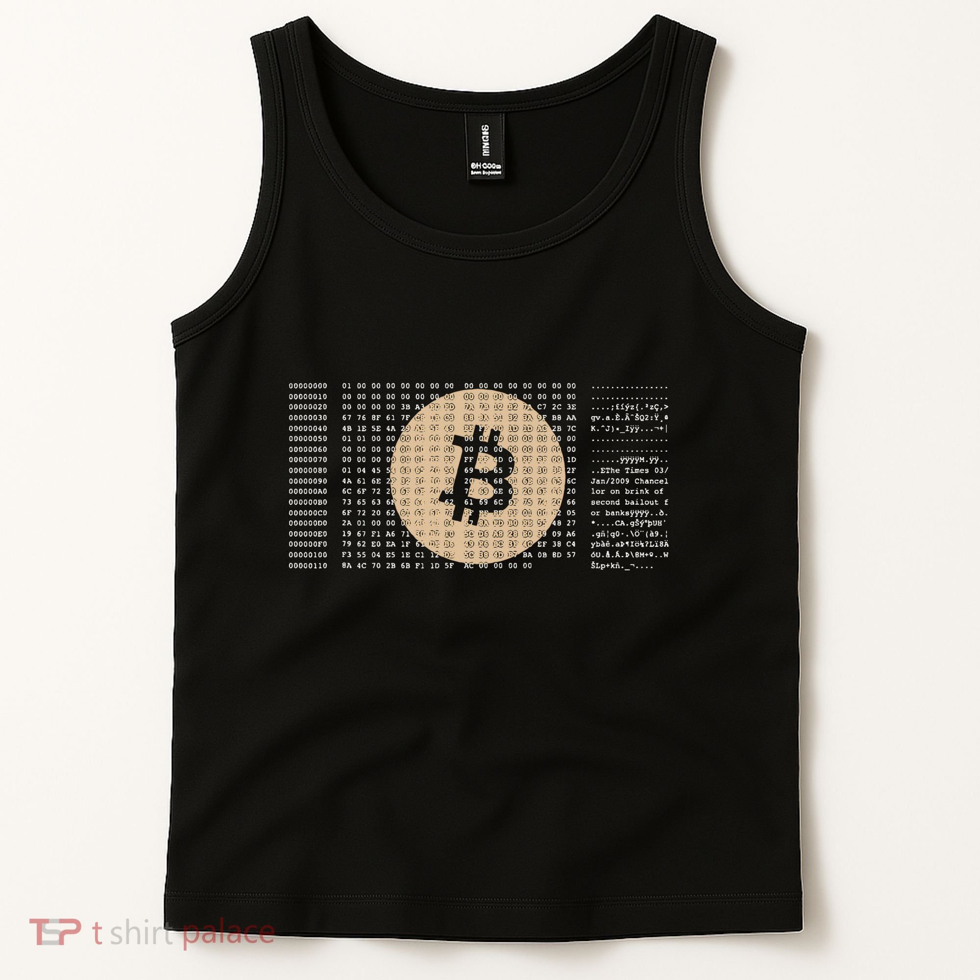 Bitcoin Satoshi Nakamoto Block Cryptocurrency Tank Top