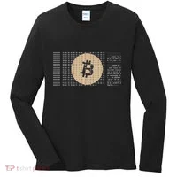 Bitcoin Satoshi Nakamoto Block Cryptocurrency Women's Long Sleeve Shirt thumb 0