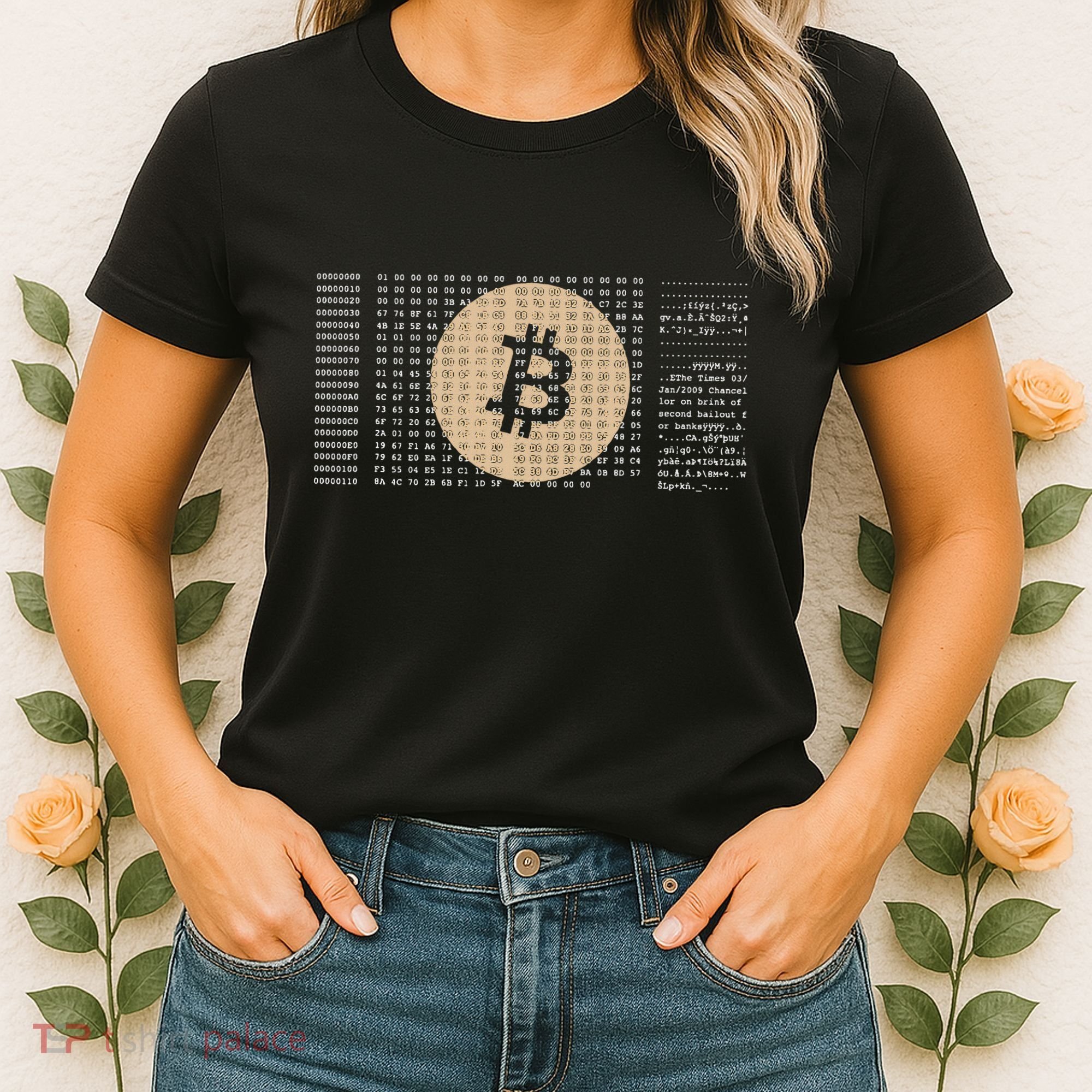 Bitcoin Satoshi Nakamoto Block Cryptocurrency Women's T-Shirt