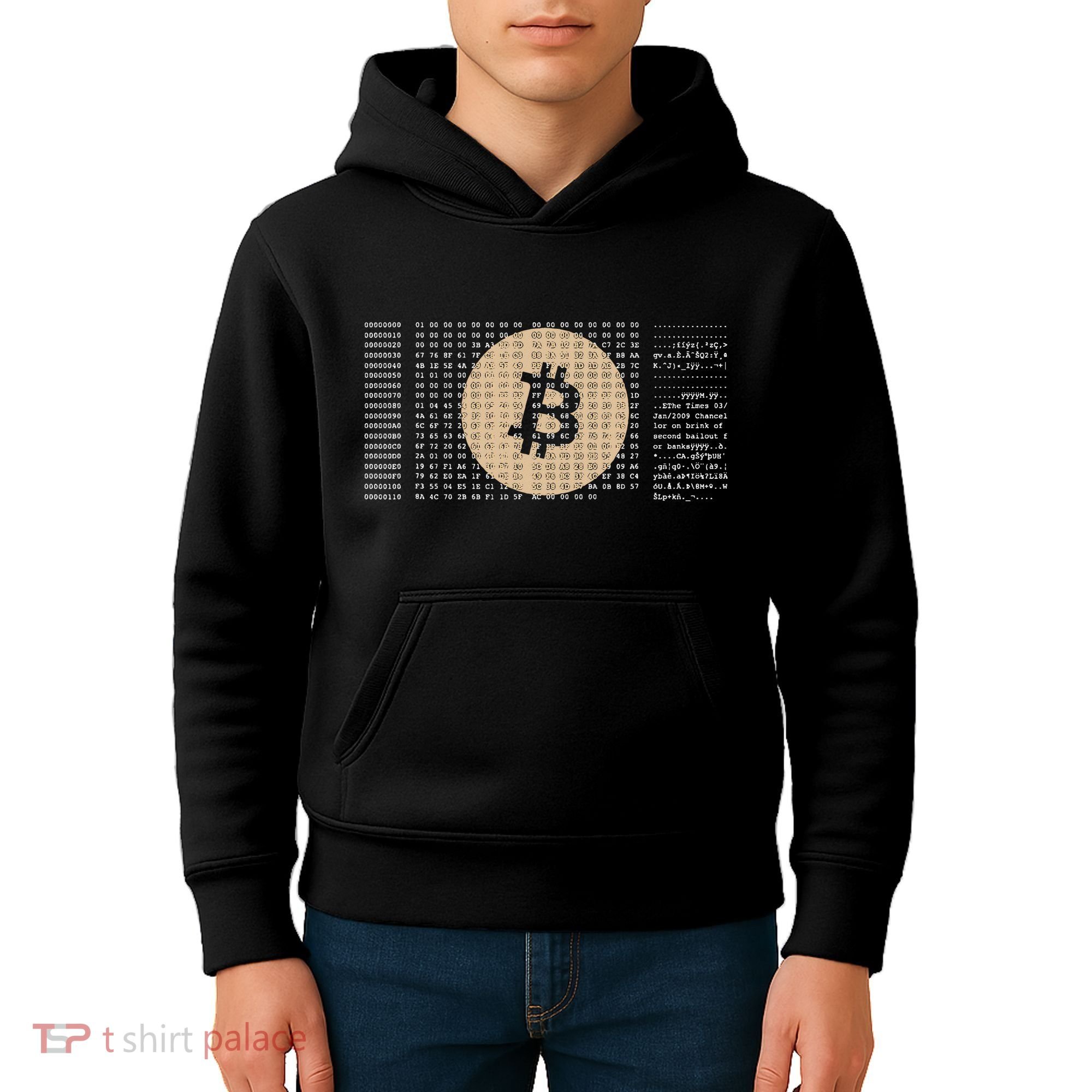 Bitcoin Satoshi Nakamoto Block Cryptocurrency Kids Hoodie