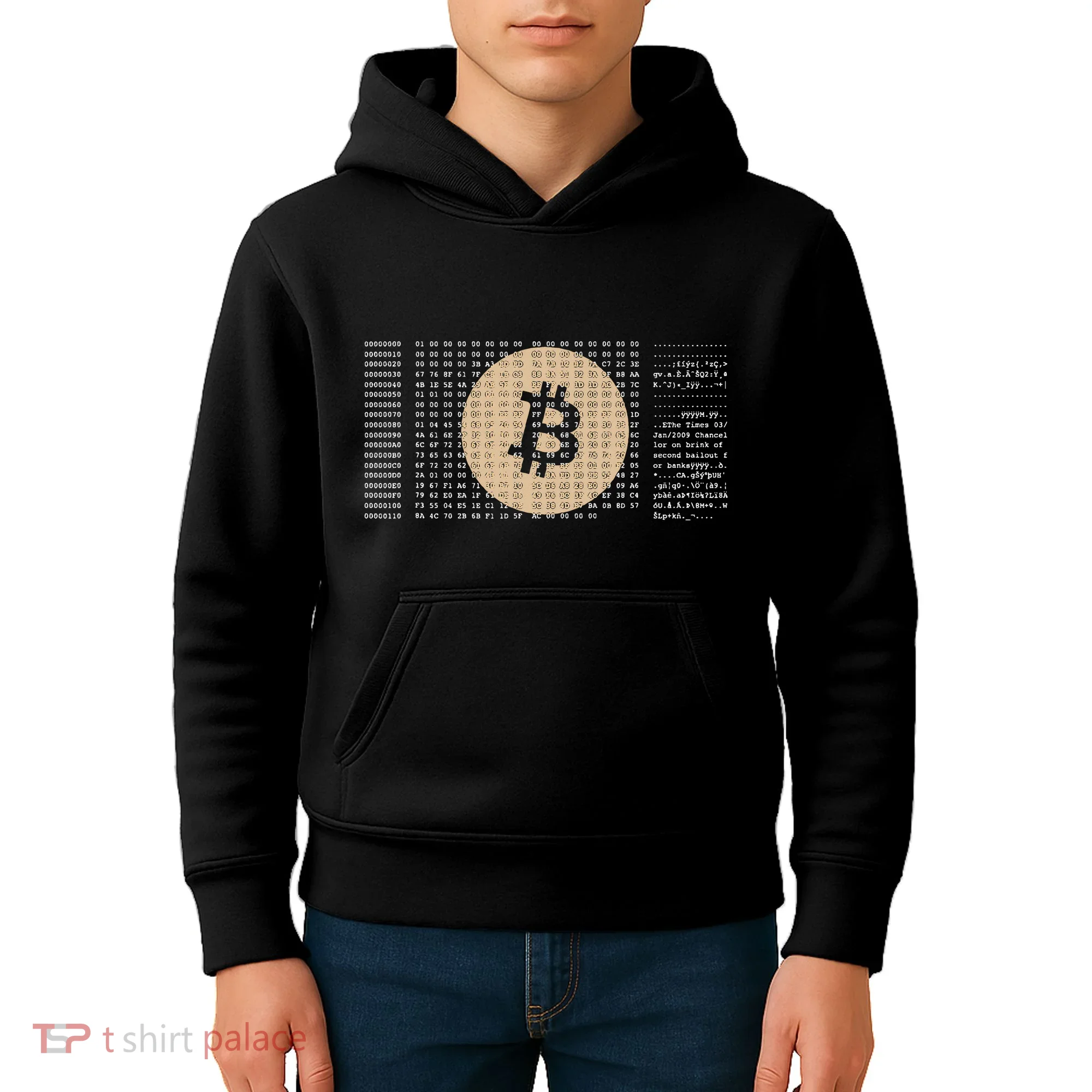 Bitcoin Satoshi Nakamoto Block Cryptocurrency Kids Hoodie