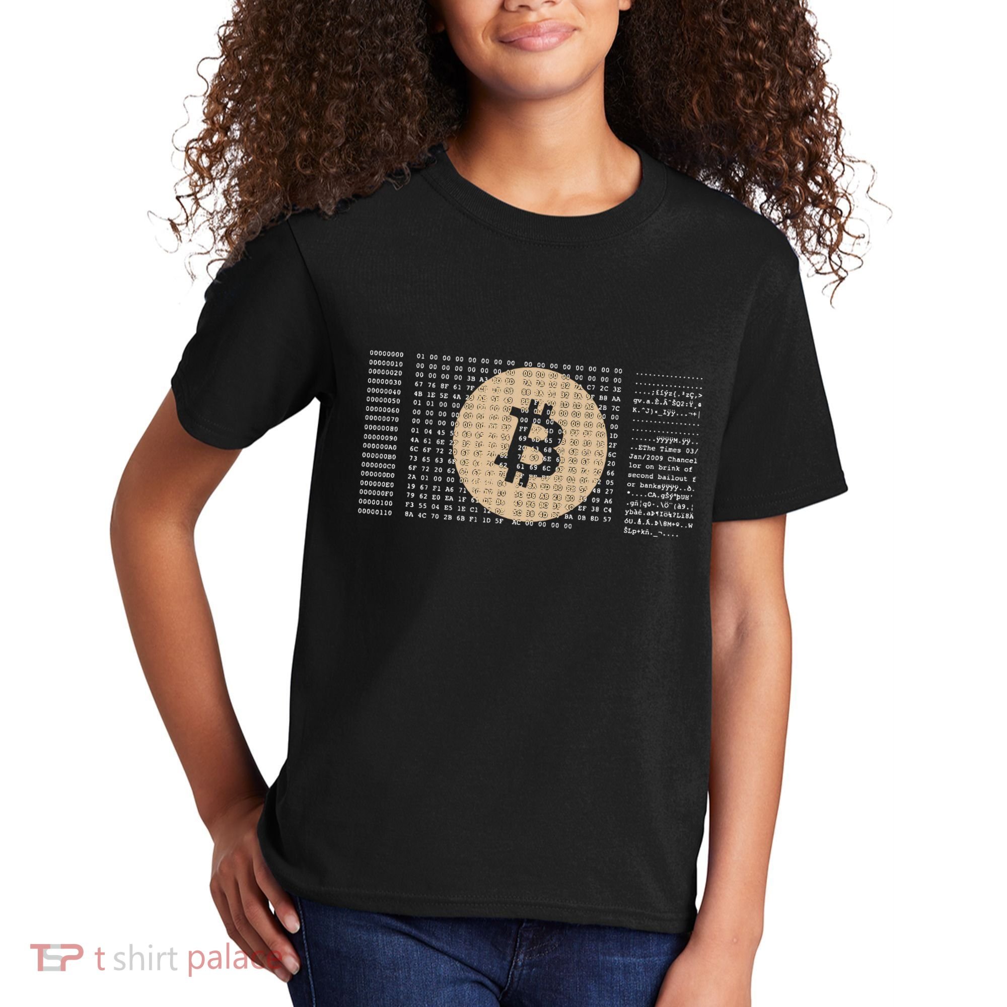 Bitcoin Satoshi Nakamoto Block Cryptocurrency Kids T-Shirt