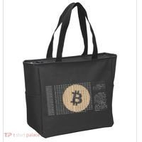 Bitcoin Satoshi Nakamoto Block Cryptocurrency Tote Bag thumb 2