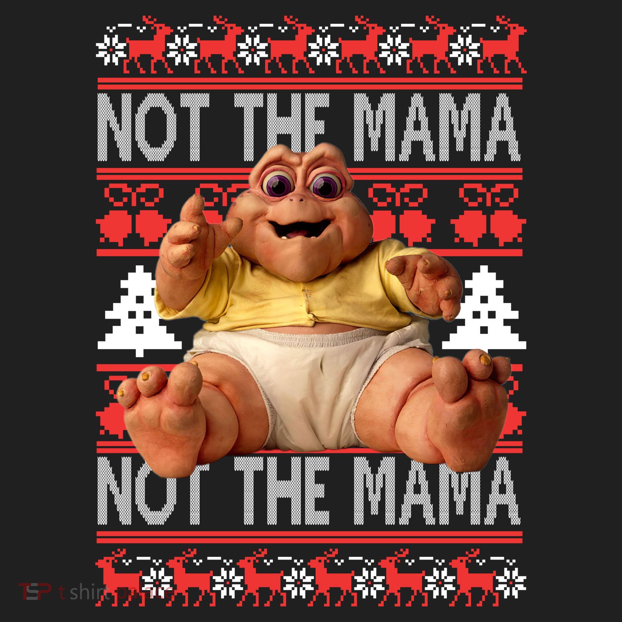 Baby Sinclair Not The Mama Ugly Christmas Baby Sinclair Monster Hat