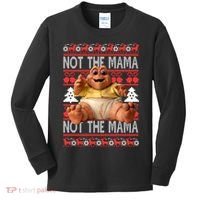 Baby Sinclair Not The Mama Ugly Christmas Baby Sinclair Monster Kids Long Sleeve Shirt thumb 0