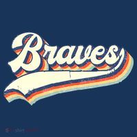 Braves Sports Name Vintage Retro Girl Boy T-Shirt thumb 7