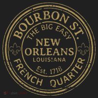 Bourbon Street New Orleans French Quarter Distressed Hat thumb 2