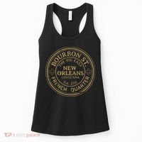 Bourbon Street New Orleans French Quarter Distressed Women's Tank Top thumb 0