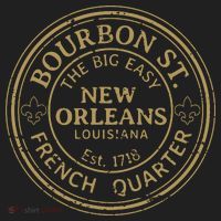 Bourbon Street New Orleans French Quarter Distressed Hat thumb 2