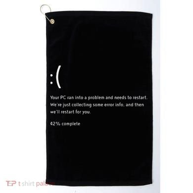 Blue Screen Of Death Bsod Crowdstrike It Outage Bug Meme Golf Towel