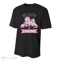 Big Sister of Twins Unicorn Twin Youth Performance Sprint T-Shirt thumb 0