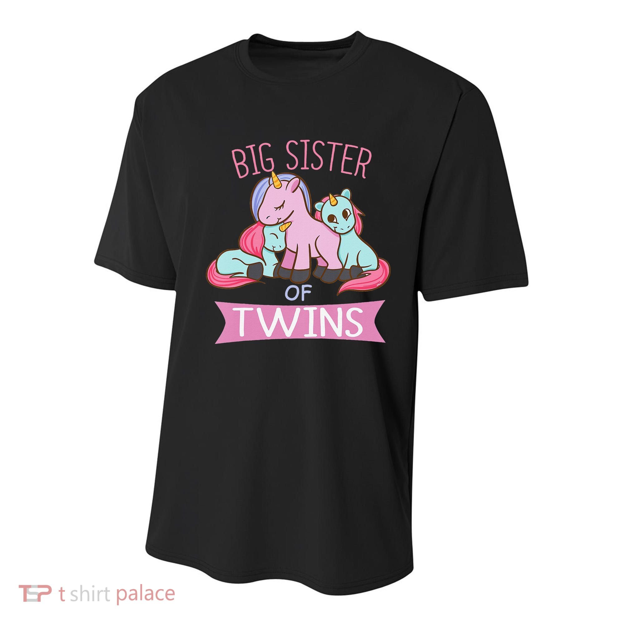 Big Sister of Twins Unicorn Twin Youth Performance Sprint T-Shirt