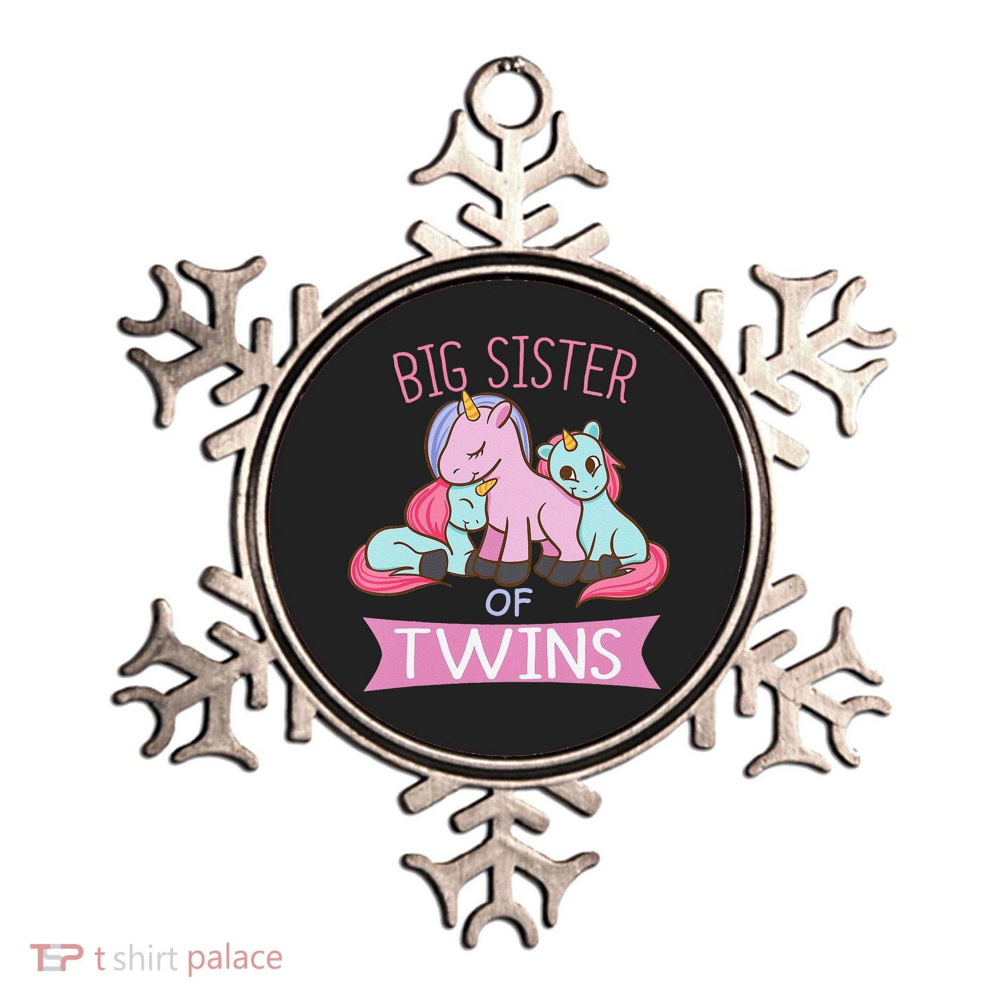Big Sister of Twins Unicorn Twin Ornament