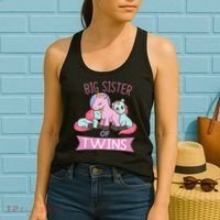 Big Sister of Twins Unicorn Twin Women's Tank Top thumb 2