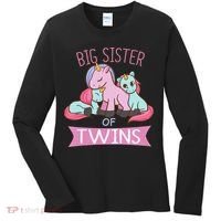 Big Sister of Twins Unicorn Twin Women's Long Sleeve Shirt thumb 0