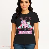 Big Sister of Twins Unicorn Twin Women's T-Shirt thumb 4