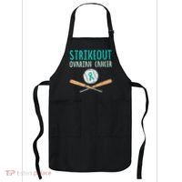 Baseball Strikeout Ovarian Cancer Teal Awareness Apron thumb 0