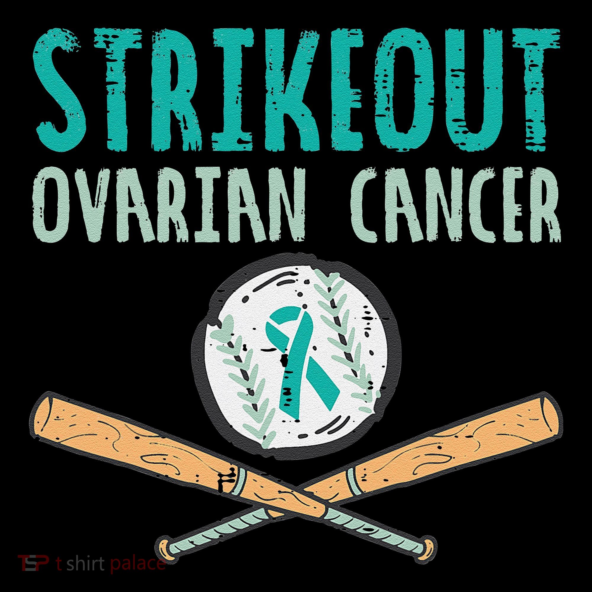 Baseball Strikeout Ovarian Cancer Teal Awareness Coffee Mug