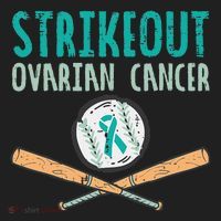 Baseball Strikeout Ovarian Cancer Teal Awareness Beanie thumb 2