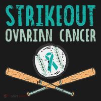 Baseball Strikeout Ovarian Cancer Teal Awareness Women's Hoodie thumb 2
